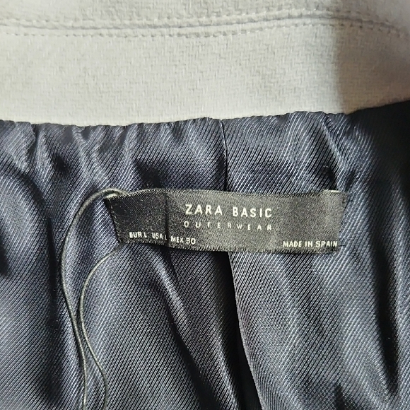 Zara Women's Soft Ligth Blue Trench Coat - Picture 10 of 14